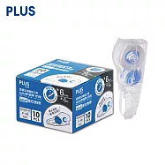 PLUS MR智慧型滾輪修正帶環保包裝內帶 10入 藍 6mm