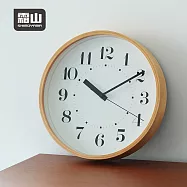 【日本霜山】北歐風靜音掛鐘/時鐘/掛牆鐘-25cm