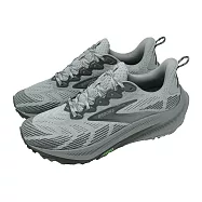 Brooks 越野跑鞋 Ghost Trail 2E 寬楦 男鞋 灰 緩衝 戶外 慢跑鞋 1104752E004 27cm GREY