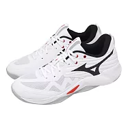 Mizuno 美津濃 排球鞋 Wave Momentum Pro 男鞋 白 黑 緩衝 室內運動 V1GA2540-59 28cm WHITE/BLACK