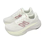 New Balance NB 慢跑鞋 Fresh Foam X More V6 D 寬楦 女鞋 白 粉 緩震 WMOR3YI-D 25.5cm WHITE/PINK