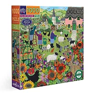 美國eeBoo 1000片拼圖 - 鄉村果園 ( Village Orchard 1000 Piece Puzzle )