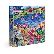 美國eeBoo 1000片拼圖 - 海邊午餐 ( Lunch by the Sea 1000 Piece Puzzle )