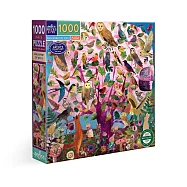 美國eeBoo 1000片拼圖 - 貓頭鷹議會 ( Parliament of Owls 1000 Piece Puzzle )