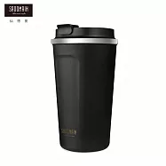 仙德曼 316不鏽鋼咖啡直飲保溫杯480ml(咖啡隨行杯/直飲杯/環保杯/不鏽鋼保溫杯) 黑色