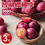 【優鮮配】智利|櫻桃李西瓜李|3盒|500g 免運組
