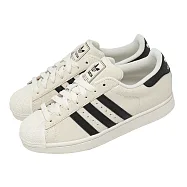 adidas 愛迪達 休閒鞋 Superstar II W 女鞋 米白 黑 裂紋 亮皮 復古 23cm WHITE/BLACK
