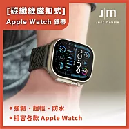 Just Mobile JM 1K 碳纖維磁扣式 Apple Watch 錶帶