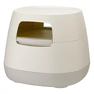 POAPEL 多功能移動式收納邊桌(不含木托盤) 象牙白(不含木托盤)