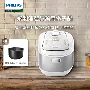 【Philips 飛利浦】智慧萬用電子鍋/壓力鍋/萬用鍋 HD2140(白小萬)