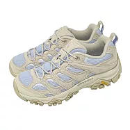 Merrell 登山鞋 Moab 3 女鞋 米 藍 戶外 機能 越野 黃金大底 ML00003595 23cm VERBENA