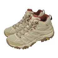 Merrell 登山鞋 Moab 3 Mid WP 男鞋 米紅 防潑水 中筒 黃金大底 ML00003599 27cm MOUNTAIN