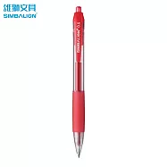雄獅 GL-531 自動中性筆0.5 紅