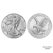 (行闊國際) 美國 鷹揚銀幣 1盎司 31.1g 999白銀 普鑄幣