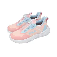 Fila 慢跑鞋 J442A 大童鞋 中童鞋 粉紅 藍 旋鈕 運動鞋 斐樂 7J442A553 22cm PINK/BLUE