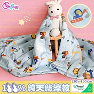 《英柏絲》60支100%純天絲涼被 兒童天絲涼被 120x150cm 柔滑 涼感 台灣製 幼稚園午睡必備 120x150cm-車車任務