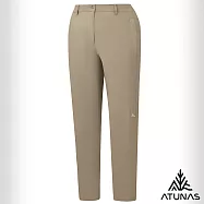 【ATUNAS 歐都納】女款蚊瘋不動彈性長褲/大尺碼A1PA2512W- S 卡其