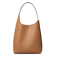 TORY BURCH ROMY HOBO 荔枝紋肩背包(中) 提拉米蘇
