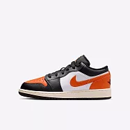 Nike Air Jordan 1 Low GS [553560-081] 大童 運動休閒鞋 喬丹 AJ1 低筒 黑橘 24 黑/橘