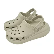 Crocs 洞洞鞋 Crush Clog 男女鞋 泡芙克駱格 超厚底 流星灰 涼拖鞋 卡駱馳 2075211WY 22cm METEOR