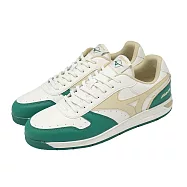 Mizuno 美津濃 高爾夫球鞋 City Wind GS 男鞋 綠 米白 皮革 復古 緩震 51GM2622-01 27.5cm GREEN/IVORY