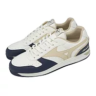 Mizuno 美津濃 高爾夫球鞋 City Wind GS 男鞋 女鞋 黑 米 皮革 復古 緩震 51GM2622-02 24.5cm BLACK/BEIGE