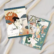 【賽先生科學工廠】科學明信片-浮世繪科學家系列(共3張/組)