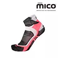 MICO 超輕量短筒越野跑襪 CA1287 / S-M/804黑-白桃/城市綠洲 S 804黑-白桃