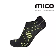 MICO 超輕量短筒越野慢跑襪/CA1503 /M-XL / 160黑黃/城市綠洲 M 160黑黃