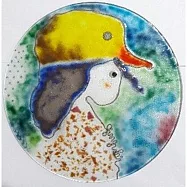 【玲廊滿藝】陳靜智-小紅帽之動物戲-黃色小鴨45x45cm