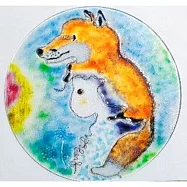 【玲廊滿藝】陳靜智-小紅帽之動物戲-小狐狸45x45cm