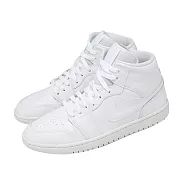 Nike 休閒鞋 W Air Jordan 1 Mid 女鞋 男鞋 白 中筒 AJ1 DV0991-111 23.5cm WHITE/WHITE-WHITE