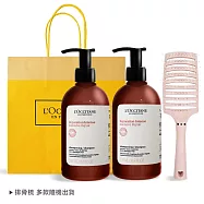 L&rsquo;OCCITANE 歐舒丹 經典草本洗髮乳(500mlX2)送蓬鬆按摩梳-多款可選-公司貨 修護X2