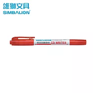 雄獅 CD30 光碟雙頭萬用筆 紅