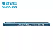 雄獅 MTN-307 水燦金屬筆 水藍