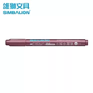 雄獅 MTN-307 水燦金屬筆 璀紅