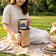 SunnyBag-水壺保溫/保冷袋-黃麻紋