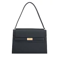 TORY BURCH Lee Radziwill 翻蓋單肩包(大/多色選)- 黑色