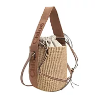 Chloe Woody Basket 草編小號桶包- 棕色