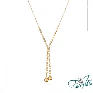 【伊飾童話】串珠造型 極簡流蘇復古長項鍊/金 流蘇