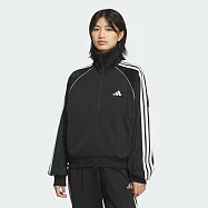 Adidas 愛迪達 Stsv Track Top [KF8280] 女 立領外套 休閒穿搭 運動外套 黑 白 XS 黑/白