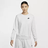 NIKE AS W NSW CLUB FLC CREW STD 女 圓領套頭衫 DQ5474051 XS 灰色