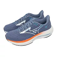 Mizuno 美津濃 慢跑鞋 Wave Rider 29 男鞋 藍 白 波浪片 緩震 回彈 J1GC2503-54 28cm BLUE/WHITE