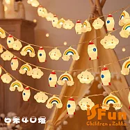 【iSFun】絢麗童心 氛圍佈置ins風LED掛燈串/6米40燈 6米40燈