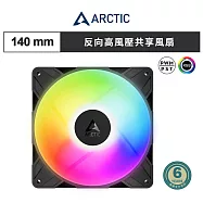 【ARCTIC】P14 Pro PST Reverse A-RGB 14公分反向高風壓共享風扇 黑色