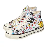 Converse 休閒鞋 Chuck 70 Hi 男鞋 女鞋 白 彩 三麗鷗 聯名款 高筒 帆布鞋 A17696C 23.5cm WHITE/MULTI