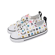 Converse 休閒鞋 All Star 2V 中小童 白 彩 三麗鷗聯名 魔鬼氈 帆布鞋 A17703C 14cm WHITE/MULTI
