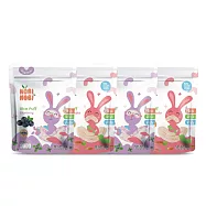 泰國【Nobi Nobi】娜比 彎彎米菓 藍莓/番薯 40g*4 4入組