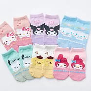 【ONEDER 旺達】三麗鷗幼童直版止滑襪 Kitty 酷洛米 大耳狗 幼童襪 寶寶襪 台灣製童襪- 大耳狗 CN-A209