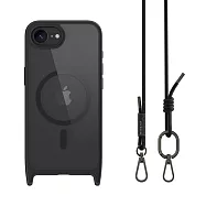 MAGEASY Roam M 城市漫遊超軍規防摔掛繩手機殼 for iPhone 17e/16e 黑色